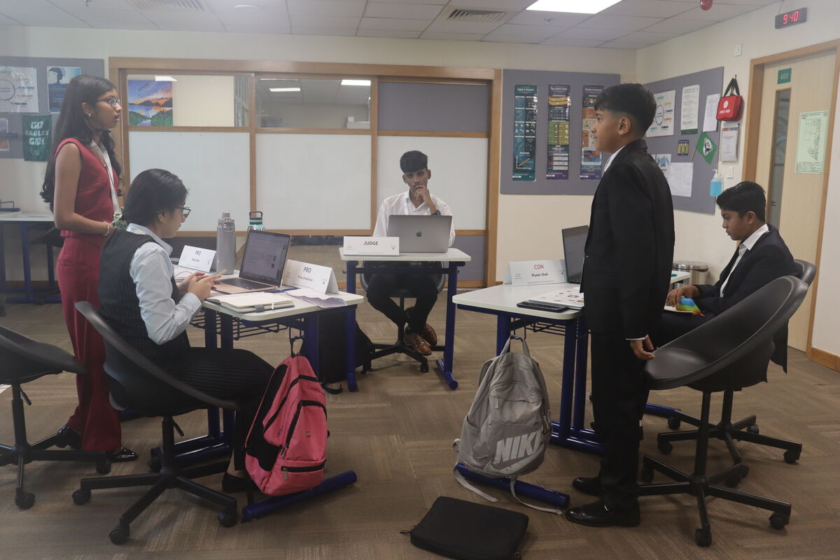 Students debating at SDI Championship